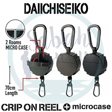 Daiichiseiko Crip On Reel + Micro Case 2 Gözlü Aksesuar Askısı Dark Earth