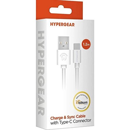 HyperGear Kablo USB-C-Beyaz 15102 (Hypergear TR Garantili)