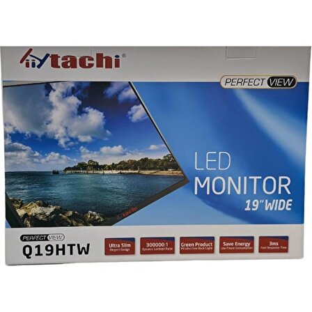 Hitachi 19'' Wıde Q19HTW Perfect Vıew LED Monitör Ultra Slim gmn-Q19HTW