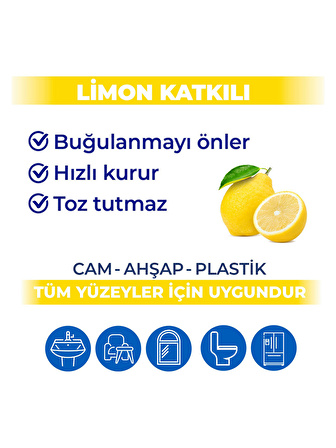 BINGO YUZEY TEMIZLIK HAVLUSU COK AMACLI 96 LI LIMON