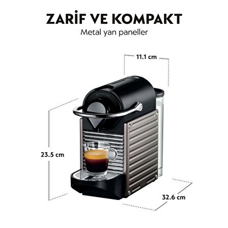 Nespresso C66T Pıxıe Tıtan Kahve Makinesi