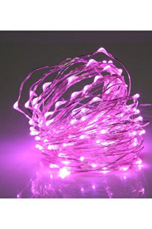 HN- Pil İle Çalışan Dekoratif 3 Metre Peri Led Işık Mor Işık Aydınlatma (Piller Dahil Değildir) 