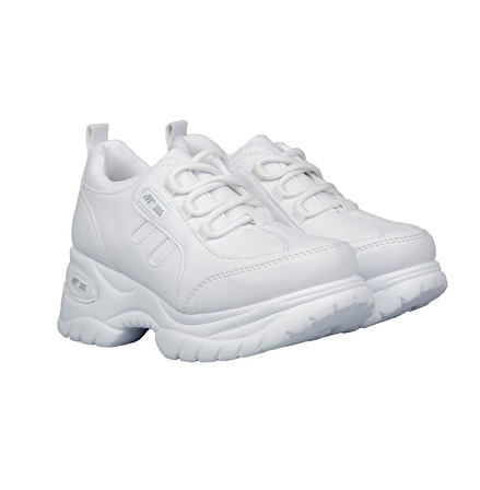 MP 221-305 Dolgu Topuk Beyaz Kadın Sneakers