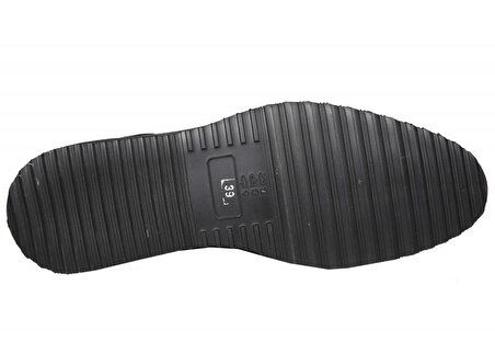 Mert Eser-Fosco 9523 Klasik Saf Deri Siyah Erkek Günlük Ayakkabı