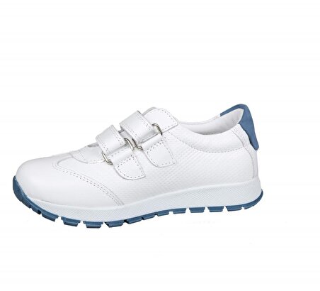 Bücür Ortopedi 201-73 Beyaz Mavi Çocuk Günlük Ayakkabı