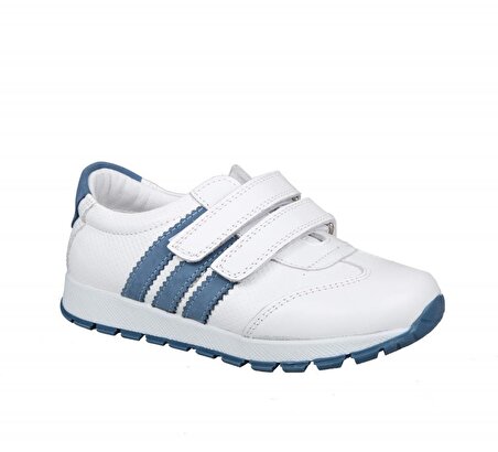 Bücür Ortopedi 201-74 Beyaz Mavi Çocuk Günlük Ayakkabı