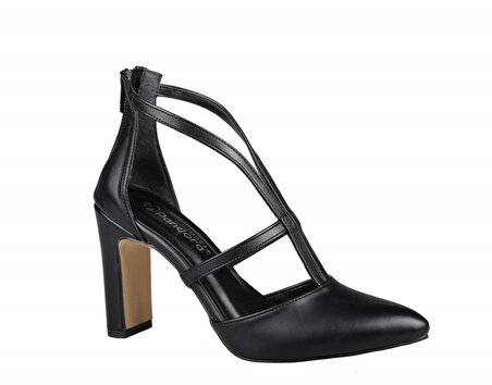 Pandora Moda 34.312 Siyah Kadın Topuklu Ayakkabı
