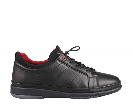 KOMCERO 3y0568 Hakiki Deri Siyah Erkek Günlük Ayakkabı