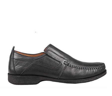 CASTLE BLACK 3076 Hakiki Deri Siyah Erkek Günlük Ayakkabı