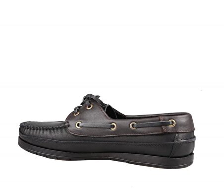 CASTLE BLACK 10101 Hakiki Deri Siyah Erkek Günlük Ayakkabı