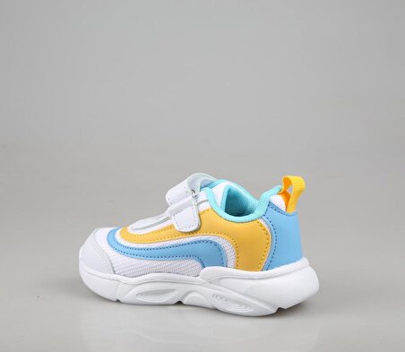 Marka Sesi 6 Beyaz Mavi Çocuk Sneakers