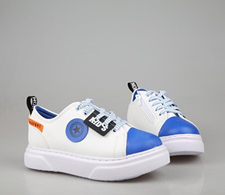 Bücür Ortopedi 500 Beyaz Mavi Çocuk Sneakers