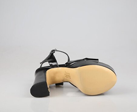 Feles 53-350 Platform Siyah Kadın Topuklu Ayakkabı