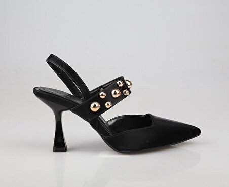 Feles 83-660 Siyah Kadın Topuklu Ayakkabı