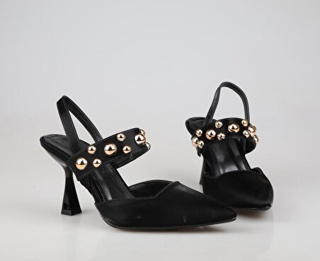 Feles 83-660 Siyah Kadın Topuklu Ayakkabı