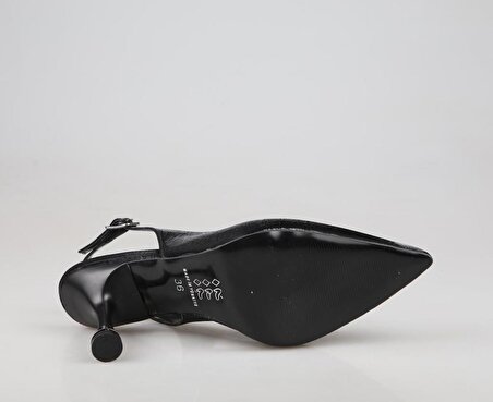 Feles 86-1050 Siyah Kadın Topuklu Ayakkabı