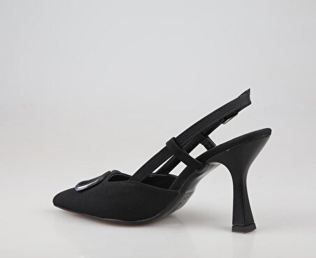 Feles 86-506-1 Siyah Kadın Topuklu Ayakkabı