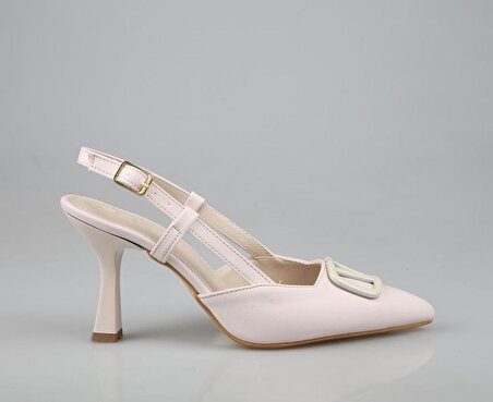 Feles 86-506-1 Ten Rengi Kadın Topuklu Ayakkabı