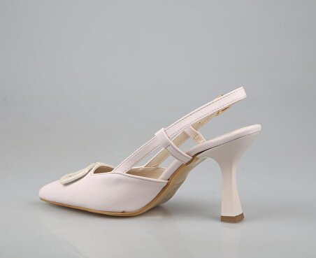 Feles 86-506-1 Ten Rengi Kadın Topuklu Ayakkabı