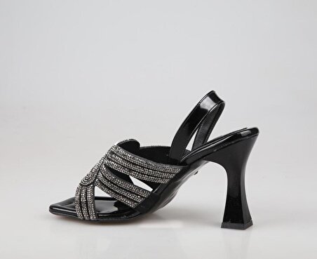 Feles 6-174 Siyah Kadın Topuklu Ayakkabı