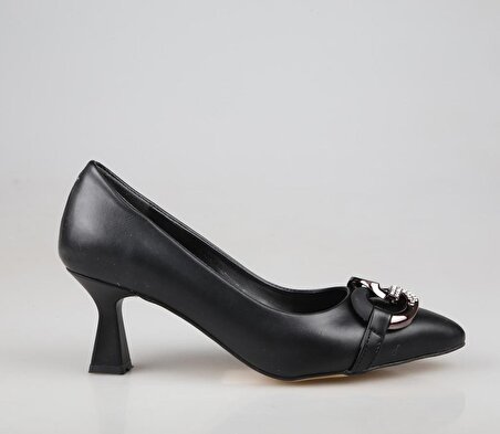 Style Star bj282 Siyah Kadın Topuklu Ayakkabı