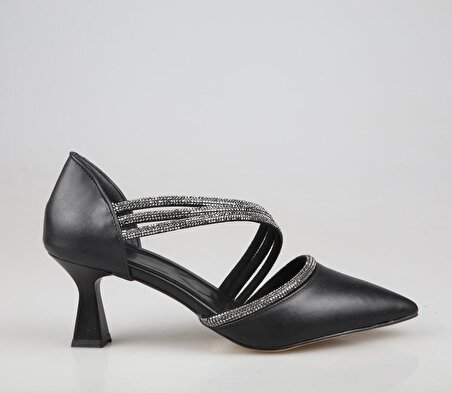 Style Star nm098 Siyah Kadın Topuklu Ayakkabı