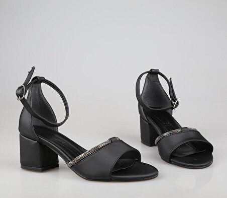 Style Star sy419 Siyah Kadın Topuklu Ayakkabı
