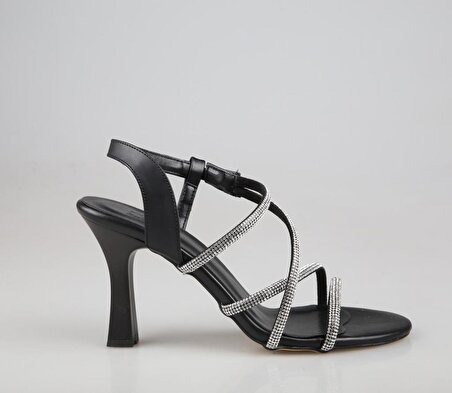 Style Star ha152 Siyah Kadın Topuklu Ayakkabı