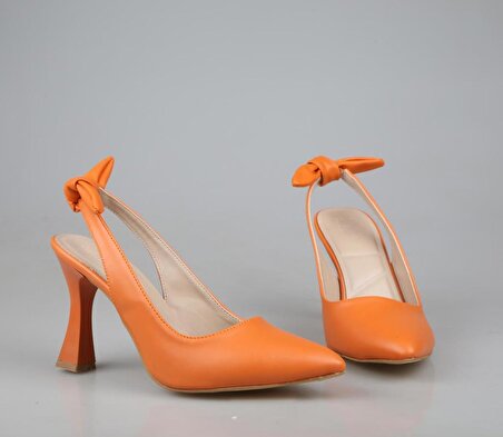 Style Star mr343 Turuncu Kadın Topuklu Ayakkabı