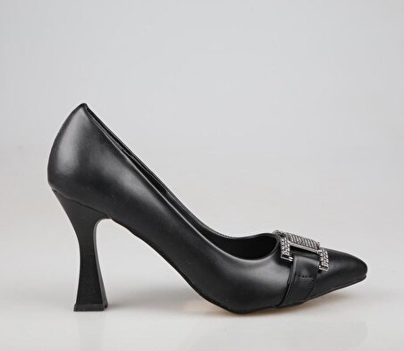 Style Star bj356 Siyah Kadın Topuklu Ayakkabı