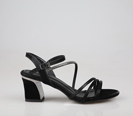 Feles 083-304 Siyah Kadın Topuklu Ayakkabı