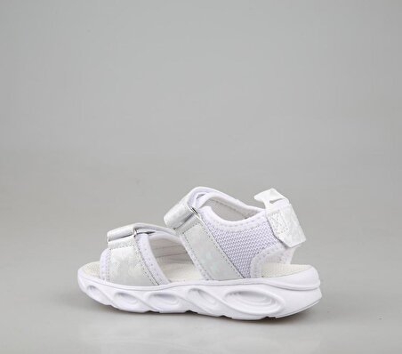 Bücür Ortopedi 100h Işıklı Beyaz Çocuk Sandalet
