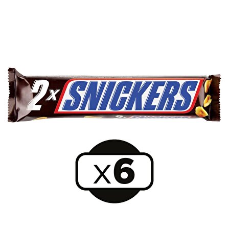 Snickers 80 gr Yer Fıstıklı Çikolata 6 lı