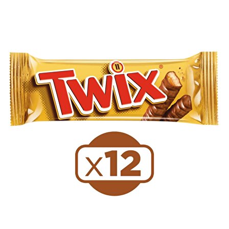 Twix Karamelli Çikolata 50 G x 12 Adet