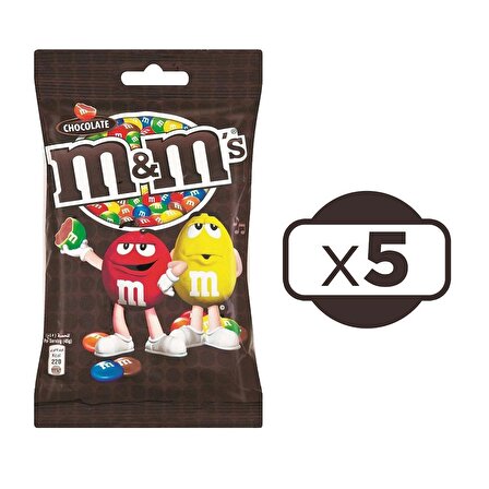 M&M's Çikolatalı Draje 100 G x 5 Adet 