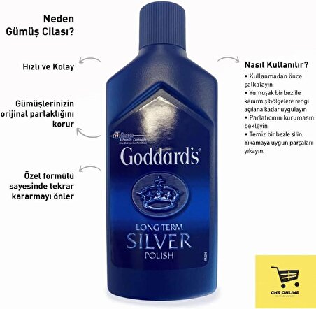 Goddard's Gümüş Temizleme Cilası 125 ml