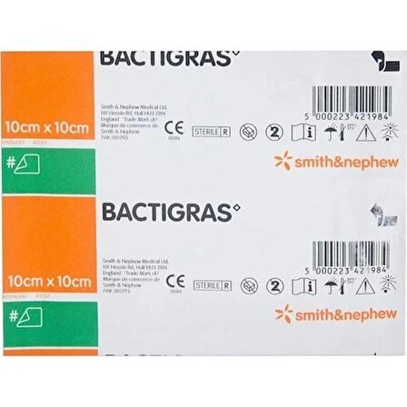 Bactigras 10x10 cm Antiseptik Yara Bakım Örtüsü 1 Adet