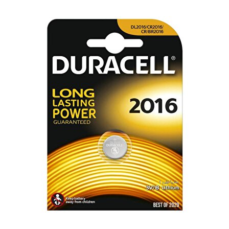 Duracell CR 2016 Lityum Pil 3 Volt