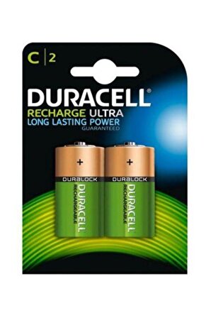 Duracell C Ultra Power 3000 Mah\1.2v Şarjlı Pil 2"li