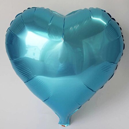 Kalp Balon Folyo Açık Mavi 45 cm 18 inç (1243)