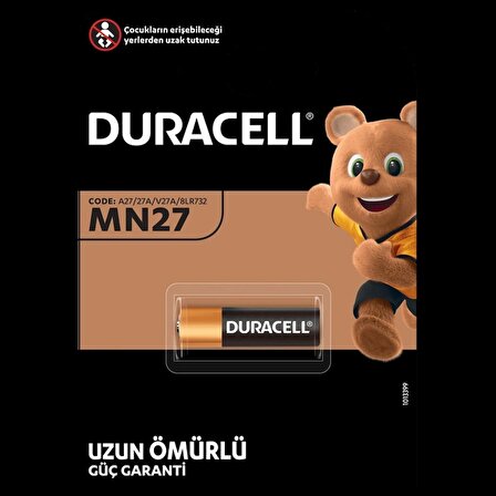 Duracell Mn27/27A Pil 1&amp;apos;li (1243)