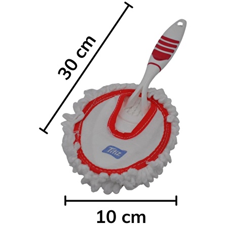 Mikrofiber Duster Toz Leke Kir Alıcı Temizleyici Tutacaklı Temizlik Bezi Aparatı Malzemesi (1243)