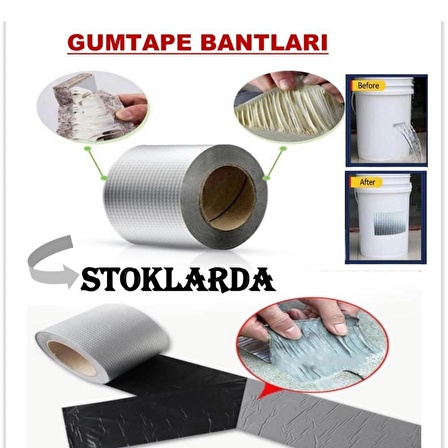 Gum tape Sakız Bant 48 mm x 2 metre Alüminyum Tamir Bandı (1243)