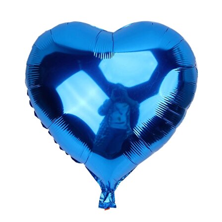 Kalp Balon Folyo Mavi 45 cm 18 inç (1243)