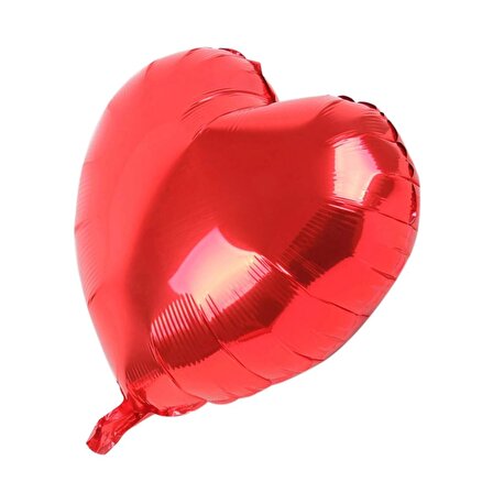Kalp Balon Folyo Kırmızı 45 cm 18 inç (1243)