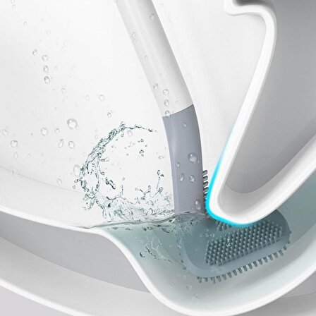 Golf Tasarımlı Silikon WC Klozet Mutfak Temizlik Fırçası Kanca Hediyeli (1243)