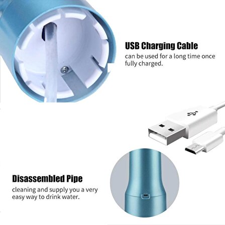 Dokunmatik USB Şarjlı Elektrikli Damacana Su Pompası - Bardağı 10 Saniyede Doldurur (1243)