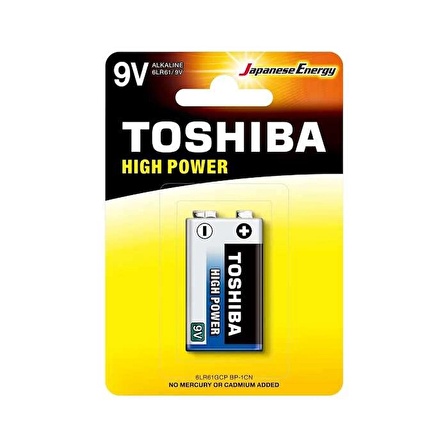 TOSHIBA 6LR61 HIGH POWER ALKALIN 9V 1Lİ (1243)