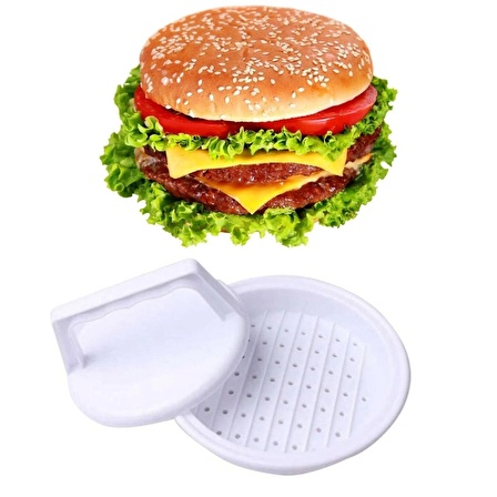 Hamburger Ve Köfte Şekillendirici Köfte Kalıbı Pratik Burger Pres Aparatı (1243)