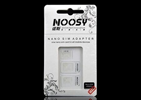 Noosy: Nano ve Micro Sim Kart Adaptörü (1243)